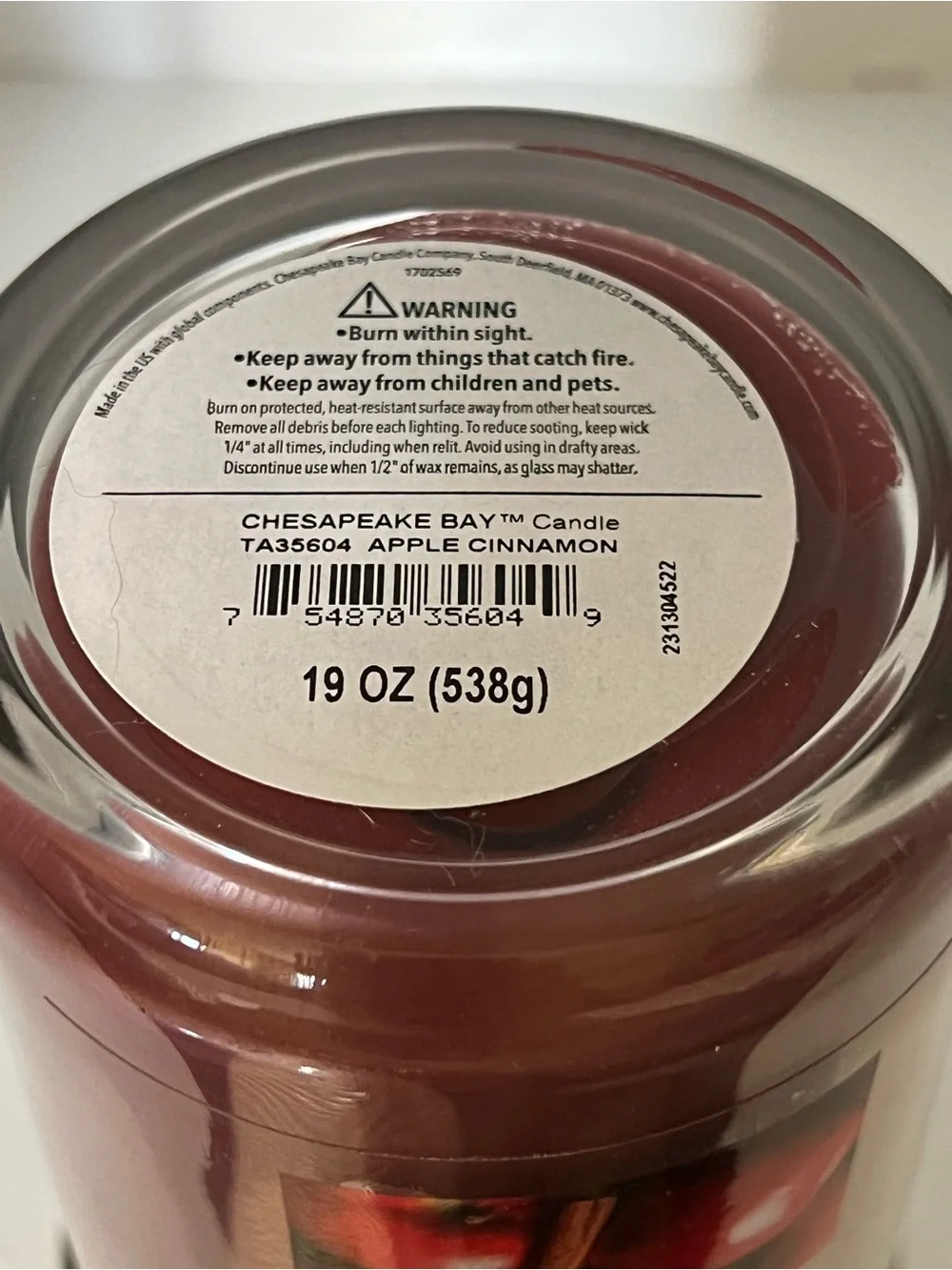 Chesapeake Bay Apple Cinnamon Candle - 19oz